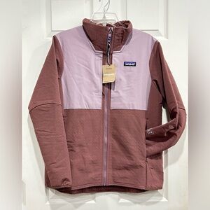 Patagonia Women's Large R2 CrossStrata Jacket Dulse Mauve Dark Pink NWT